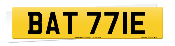 Registration number BAT 771E